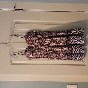 American Rag Spaghetti Strap Dress Multi-Color Size Medium